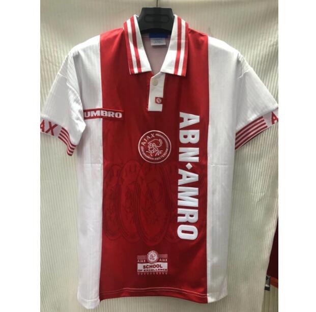 1997-98 Ajax Retro Home Kit Soccer Jersey